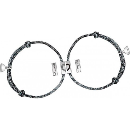 Couple Magnetic Bracelet Set Mutual Attraction Rope Braided Charm Pendants Bracelet Couple Gift Set For Women Men